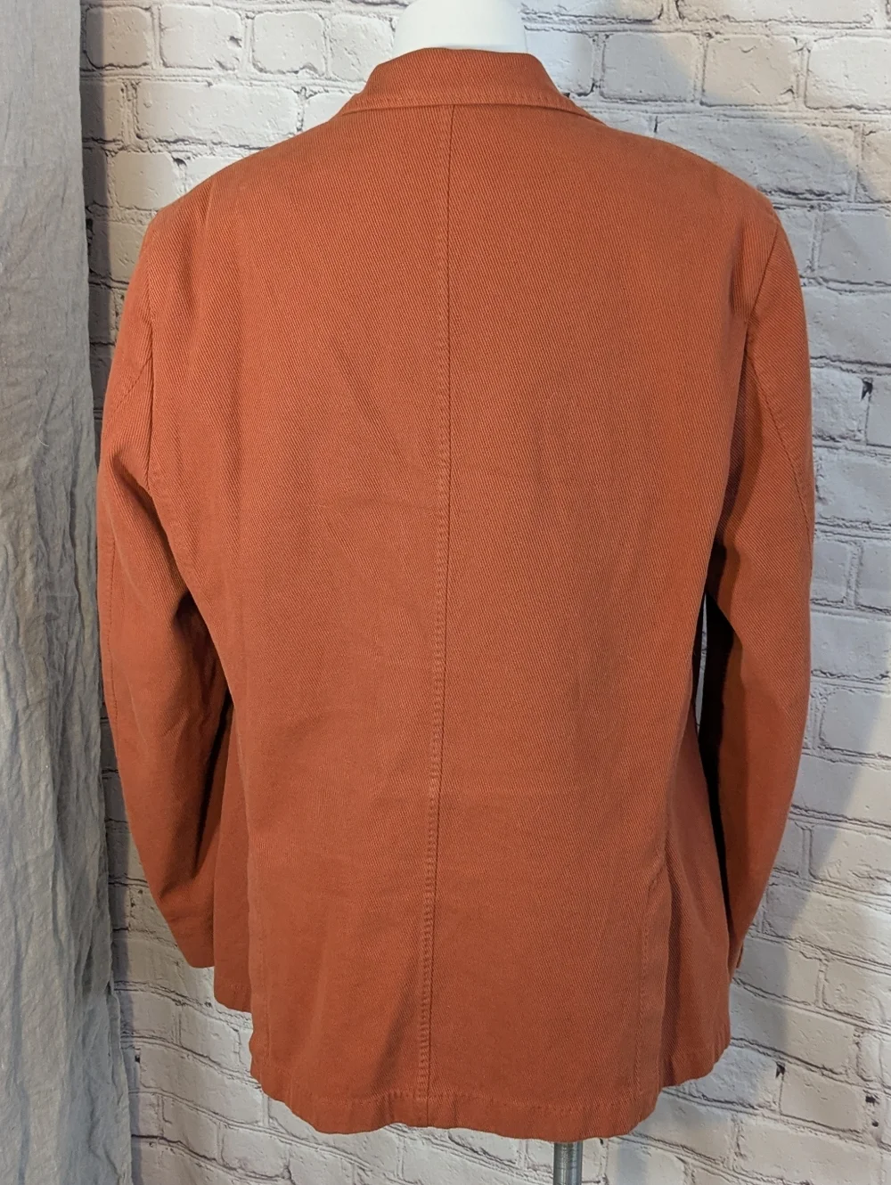 Massimo Dutti Orange Cotton Sport Coat